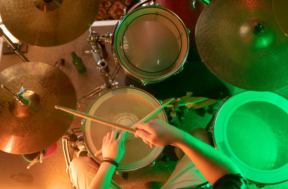 bateria vista de arriba